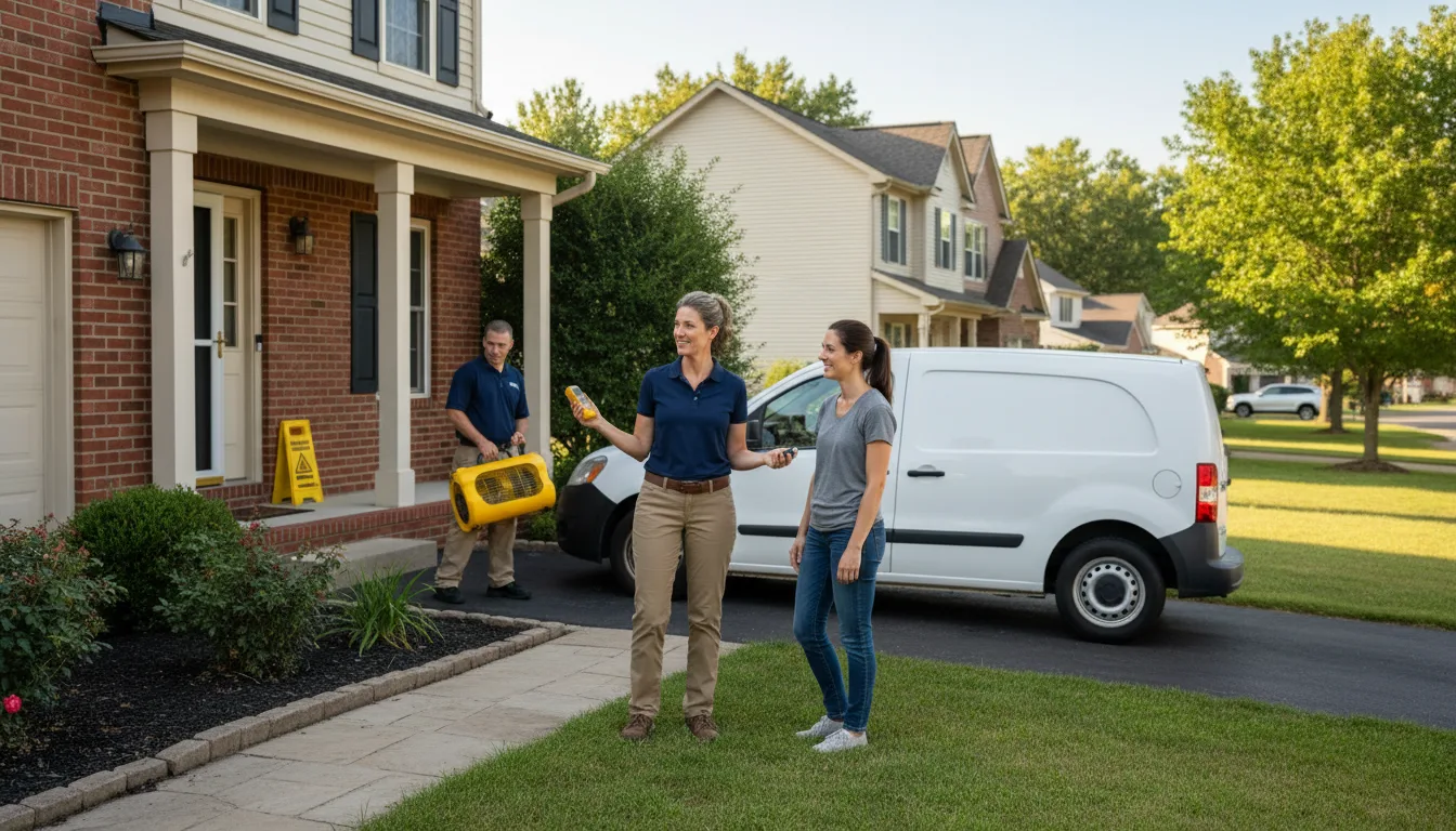 Residential water damage restoration in Mill Creek, PA